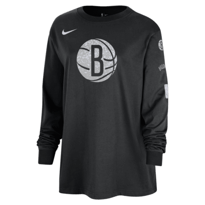 Brooklyn Nets Essential Women's Nike NBA Long-Sleeve T-Shirt