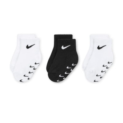 Nike Baby (12-24M)/Toddler Gripper Ankle Socks (3 Pairs)