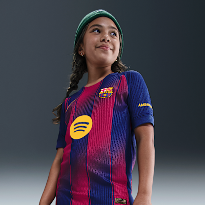 FC Barcelona 2025/26 Match Home Nike Dri-FIT ADV Authentic Fußballtrikot (ältere Kinder)