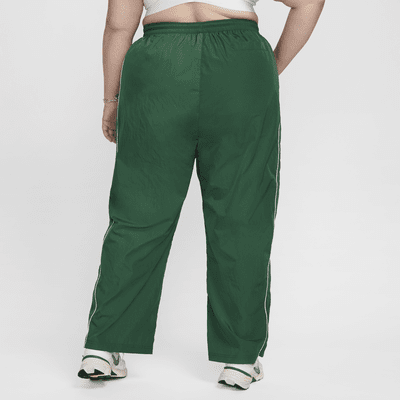 Nike Windrunner Women's High-Waisted Woven Open-Hem Trousers (Plus Size)