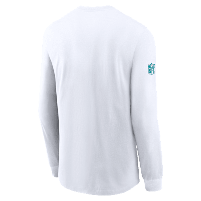 Miami Dolphins Sideline Team Issue Men's Nike Dri-FIT NFL Long-Sleeve T-Shirt
