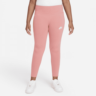 (Girls\') High-Waisted Big Kids\' Nike Favorites Sportswear (Extended Leggings Size).