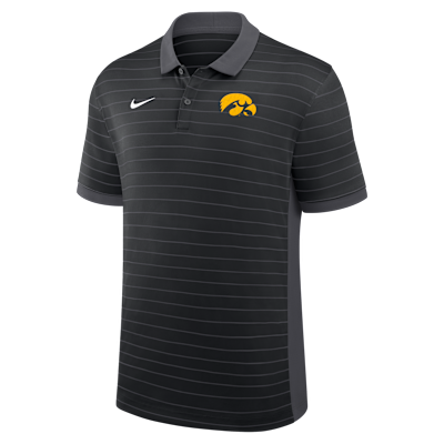 Iowa Sideline Victory Stripe Men's Nike Dri-FIT College Polo