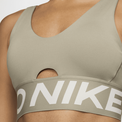 Nike Pro Indy Plunge Sujetador deportivo de sujeción media con almohadilla - Mujer