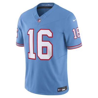 Jersey de fútbol americano Nike Dri-FIT de la NFL Limited para hombre Treylon Burks Tennessee Titans