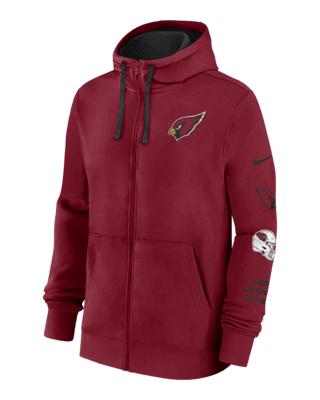 Мужское худи Arizona Cardinals Club Nike NFL Full-Zip Hoodie