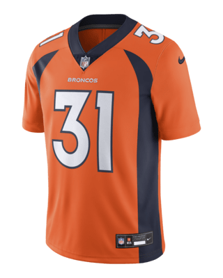 Мужские джерси Justin Simmons Denver Broncos Nike Dri-FIT NFL Limited Football Jersey для футбола