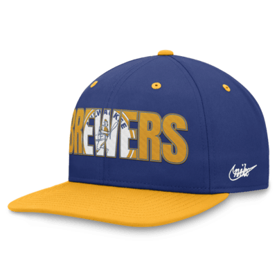 Milwaukee Brewers Pro Cooperstown Men's Nike MLB Adjustable Hat.