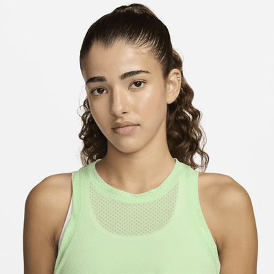 Camiseta de tirantes Dri-FIT cropped para mujer Nike One Classic Breathe