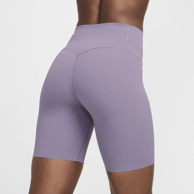 Nike Zenvy Bikeshorts met iets ondersteunende hoge taille voor dames (21 cm)