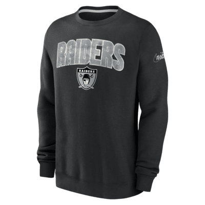 Las Vegas Raiders Rewind Club Men's Nike NFL Pullover Crew.