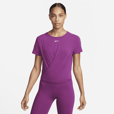 Nike Dri-FIT One Luxe Women's Twist Cropped Short-Sleeve Top. Nike PT