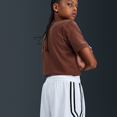 Shorts de básquetbol Dri-FIT de 13 cm para niños talla grande Nike Crossover