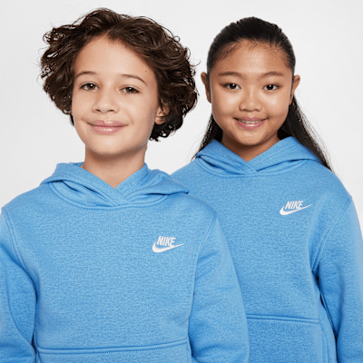 Nike Sportswear Club Fleece belebújós, kapucnis pulóver nagyobb gyerekeknek