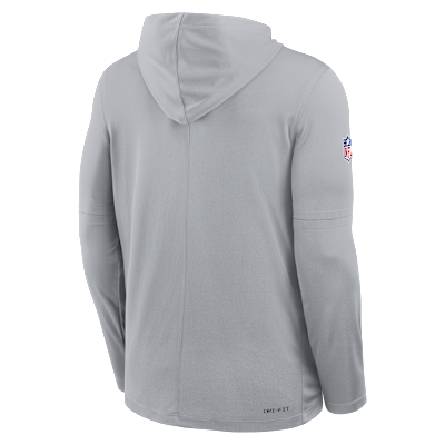 Playera de manga larga Nike Dri-FIT de la NFL con gorro para hombre Detroit Lions Pure Fury Sideline