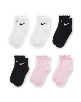 Детские носки Nike Little Kids' Lettuce Welt Ankle Socks (6 Pairs)