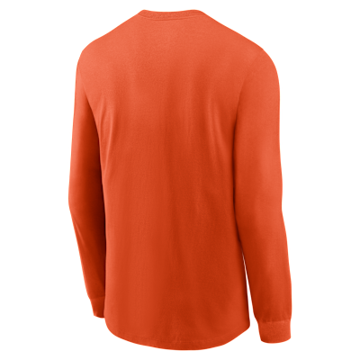 Playera de manga larga universitaria Nike Dri-FIT para hombre Clemson Sideline