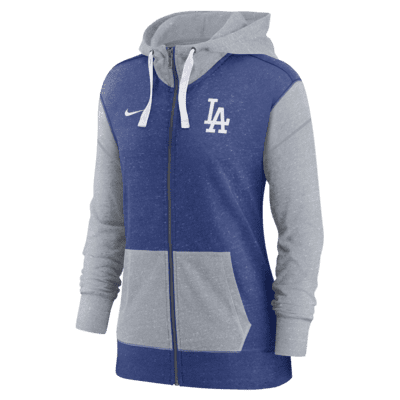 Sudadera con capucha Nike Royal Los Angeles Dodgers Club Angle Performance para  mujer