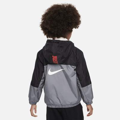 Nike Fleece Lined Woven Jacket Younger Kids' Jacket. Nike IE