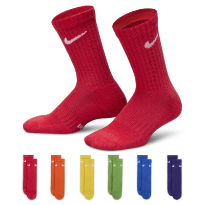 Nike Dri-FIT Performance Basics Little Kids' Crew Socks (6 Pairs)