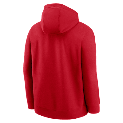Sudadera con gorro sin cierre Nike de la MLB para hombre Cincinnati Reds Logo Club