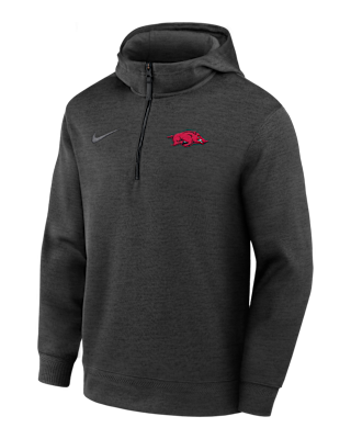 Мужское худи Arkansas Razorbacks Nike NCAA Basketball Coaches' Pullover Hoodie для баскетбола