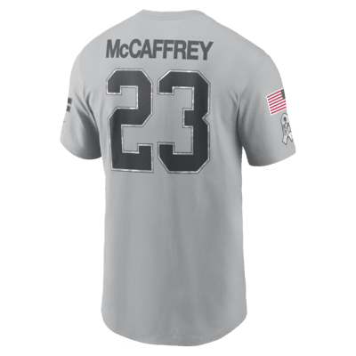 Christian McCaffrey San Francisco 49ers Salute to Service Men's Nike NFL T-Shirt