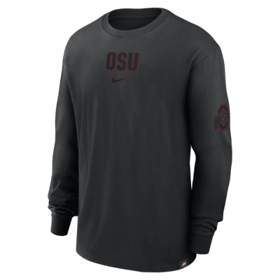 Ohio State Buckeyes Statement Max90 Men's Nike College Long-Sleeve T-Shirt