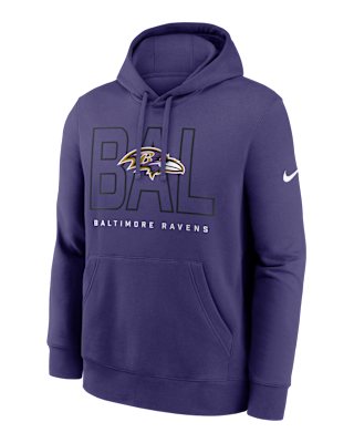 Мужское худи Baltimore Ravens Busted Play Club Nike NFL Pullover Hoodie