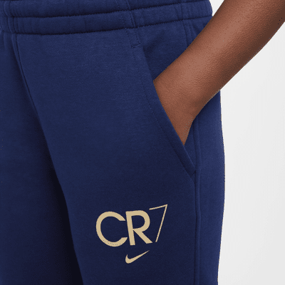 CR7 Club Fleece futball-szabadidőnadrág nagyobb gyerekeknek