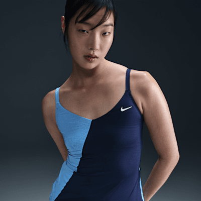 Natación Nike Tankini con cuello en V para mujer