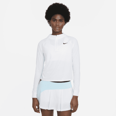 NikeCourt Dri-FIT Victory Women's Long-Sleeve 1/2-Zip Tennis Top