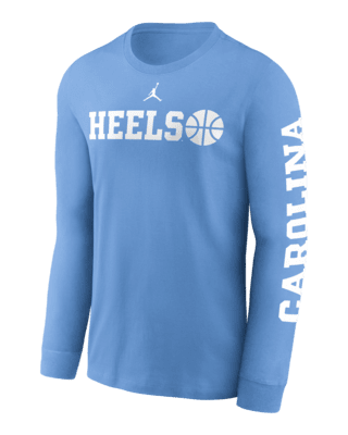 Мужская футболка North Carolina Tar Heels Basketball Icon Nike College Long-Sleeve для баскетбола