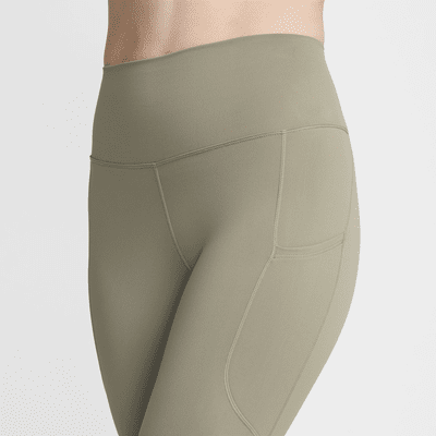 Leggings tiro alto de 7/8 con bolsillos para mujer Nike One