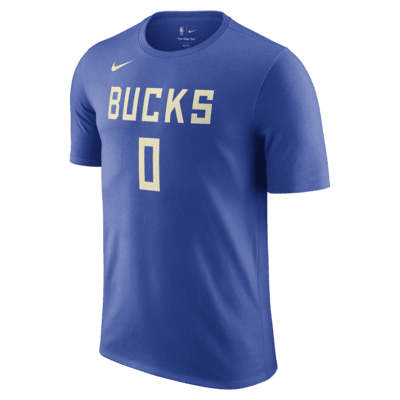 Playera Nike de la NBA para hombre Damian Lillard Milwaukee Bucks Essential City Edition