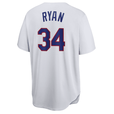 Nike Men's Texas Rangers Cooperstown Nolan Ryan #34 White Cool Base Jersey