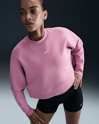 Женские  Nike Prima Dri-FIT Oversized Crew-Neck Cropped Top