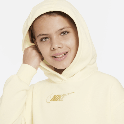 Vestido con gorro para niña talla grande Nike Sportswear Club Fleece