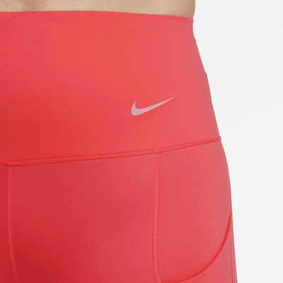 Leggings de tiro alto de 7/8 de sujeción firme con bolsillos para mujer Nike Go