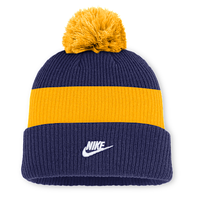 Milwaukee Brewers Cooperstown Peak Men's Nike MLB Cuffed Pom Beanie
