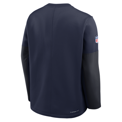 Denver Broncos Scripted To Win Sideline Coach Men's Nike Therma-FIT NFL Long-Sleeve T-Shirt