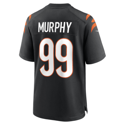 Jersey de fútbol americano Nike Game de la NFL para hombre Myles Murphy Cincinnati Bengals