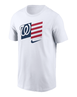 Men's Nike White Texas Rangers Americana Flag T-Shirt