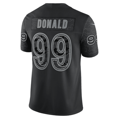 Jersey de fútbol americano Fashion para hombre NFL Los Angeles Rams RFLCTV (Aaron Donald)