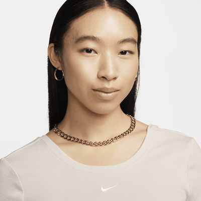 Nike Sportswear Chill Knit Women's Tight Scoop-Back Short-Sleeve Mini-Rib Top