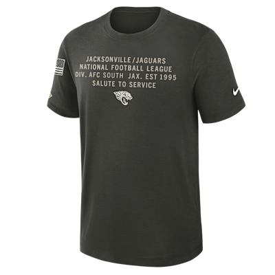 Jacksonville Jaguars Salute to Service Slub Men's Nike Dri-FIT NFL T-Shirt