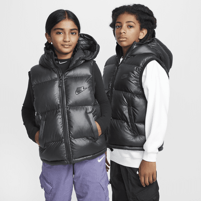 Nike Sportswear Heavyweight Synthetic Fill EasyOn Therma-FIT Repel ruimvallende bodywarmer met capuchon voor kids