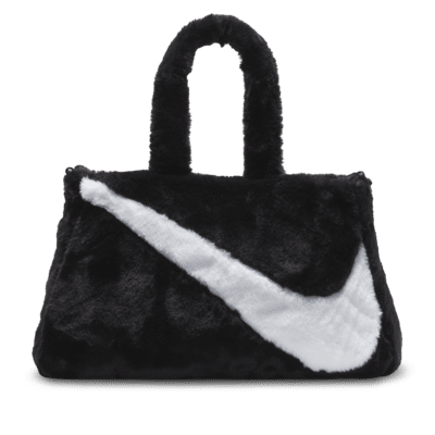 Nike Faux Fur Tote Bag Black