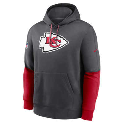 Kansas City Chiefs Sideline Team Issue Club Men's Nike NFL Pullover Hoodie