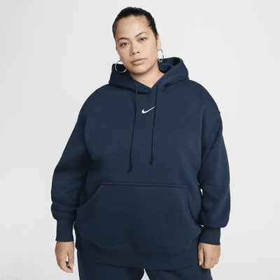 Sudadera con gorro sin cierre oversized de tejido Fleece para mujer Nike Sportswear Phoenix (talla grande)